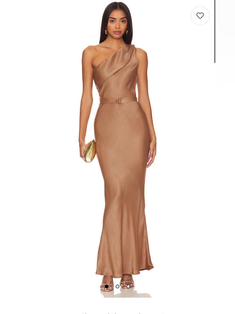 Karina Grimaldi Angelique Midi Dress in Mocha